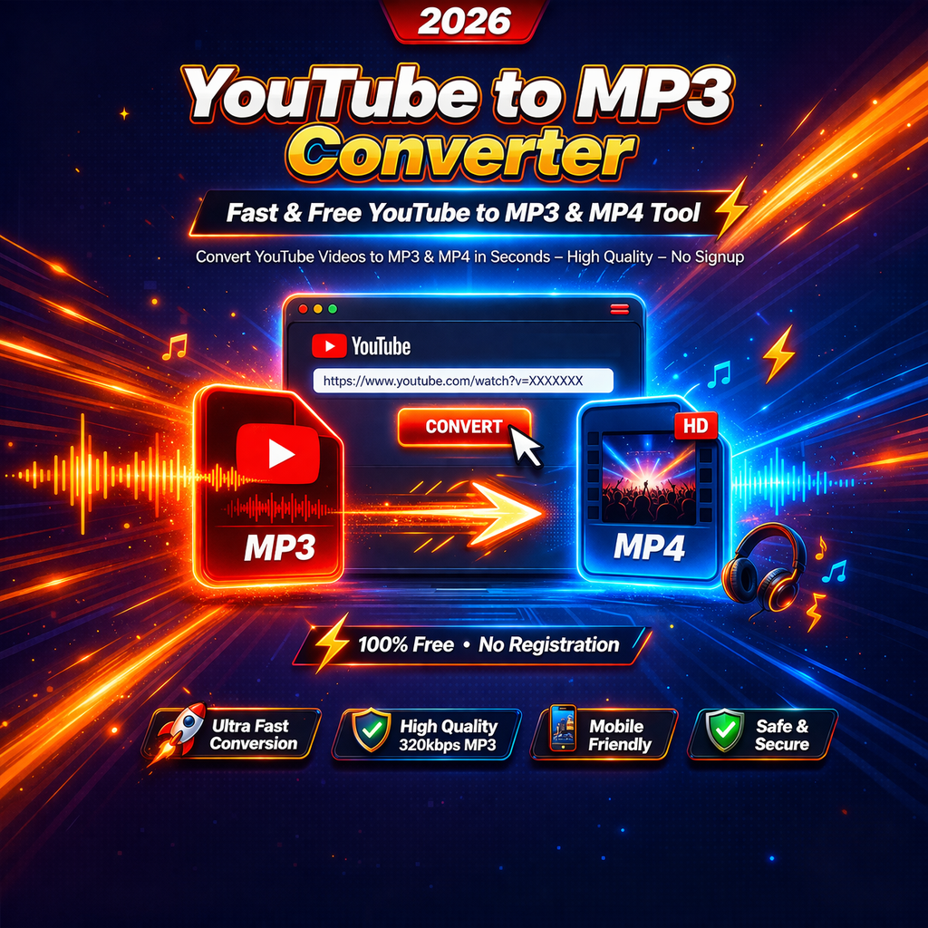 Top YouTube to MP3 Converter 2026 – Easy YouTube to MP3 & MP4 Download